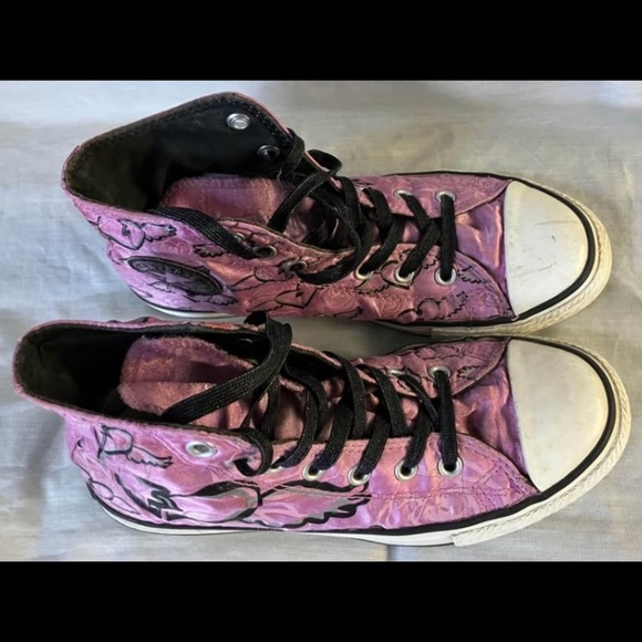 Converse all star youth size 3 (big kids / teens )high top sneakers - Picture 9 of 10